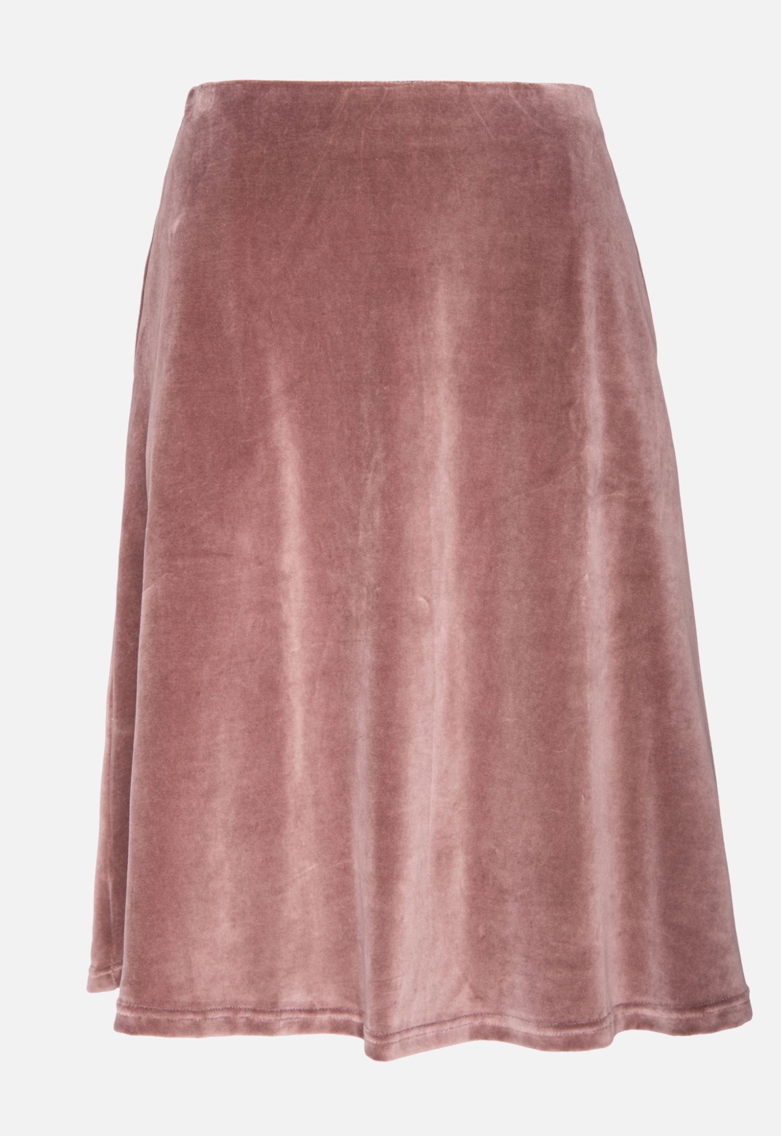 W26Skirt-G4 – A-Linien-Samtrock mit Taschen aus Bio-Baumwolle W26Skirt-G4 – A-Linien-Samtrock mit Taschen aus Bio-Baumwolle