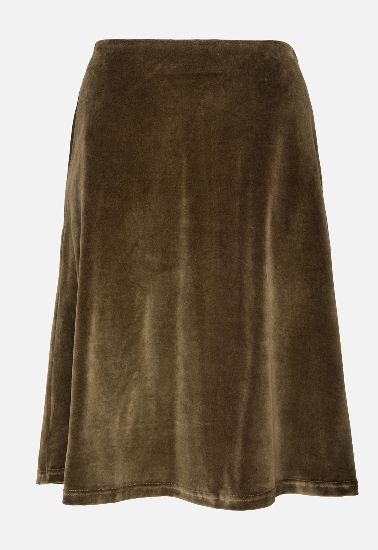 W26Skirt-G4 – A-Linien-Samtrock mit Taschen aus Bio-Baumwolle W26Skirt-G4 – A-Linien-Samtrock mit Taschen aus Bio-Baumwolle