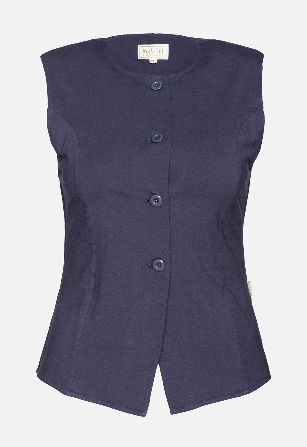 W26Vest-G2 – Figurbetonte Jersey-Weste aus GOTS Bio-Baumwolle W26Vest-G2 – Figurbetonte Jersey-Weste aus GOTS Bio-Baumwolle