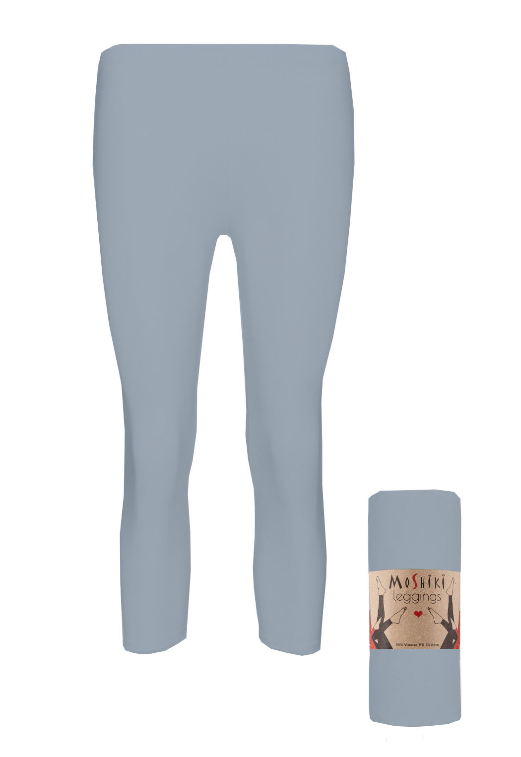 Bequeme Capri Leggings - Hot Leg Capri Legging Hot Leg Capri - Farbe: Dove