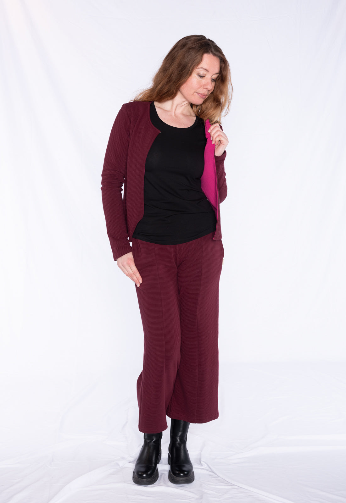 3/4 length culottes - GOTS certified - W24Pants-G3 3/4 length culottes - GOTS certified - W24Pants-G3