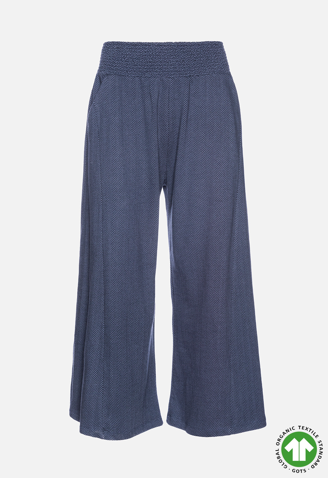 Palazzo Hose mit Fischgrätmuster - GOTS zertifiziert - W24Pants-G4 Palazzo Hose mit Fischgrätmuster - GOTS zertifiziert - W24Pants-G4