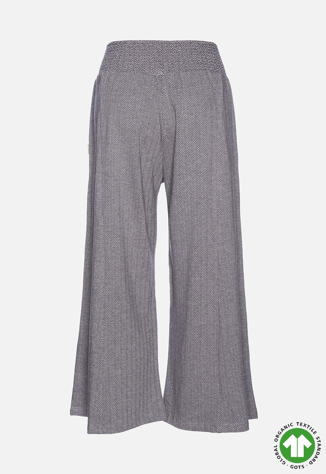 Palazzo Hose mit Fischgrätmuster - GOTS zertifiziert - W24Pants-G4 Palazzo Hose mit Fischgrätmuster - GOTS zertifiziert - W24Pants-G4