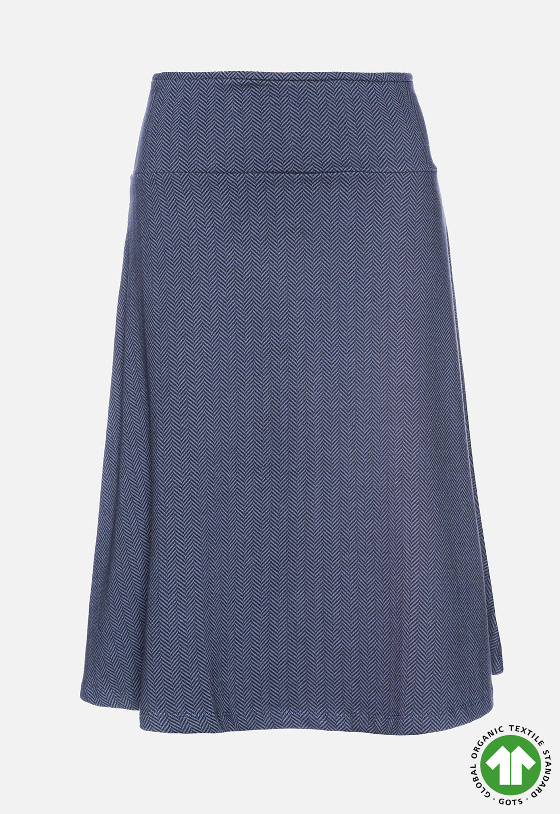 Flared midi-length skirt - GOTS certified - W24Skirt-G5 Flared midi-length skirt - GOTS certified - W24Skirt-G5