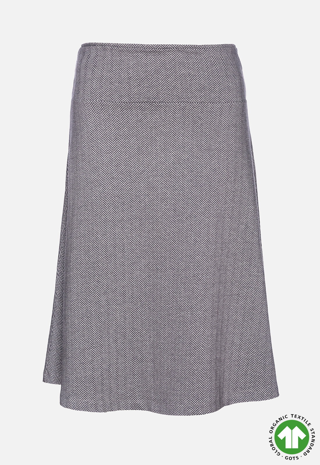 Flared midi-length skirt - GOTS certified - W24Skirt-G5 Flared midi-length skirt - GOTS certified - W24Skirt-G5