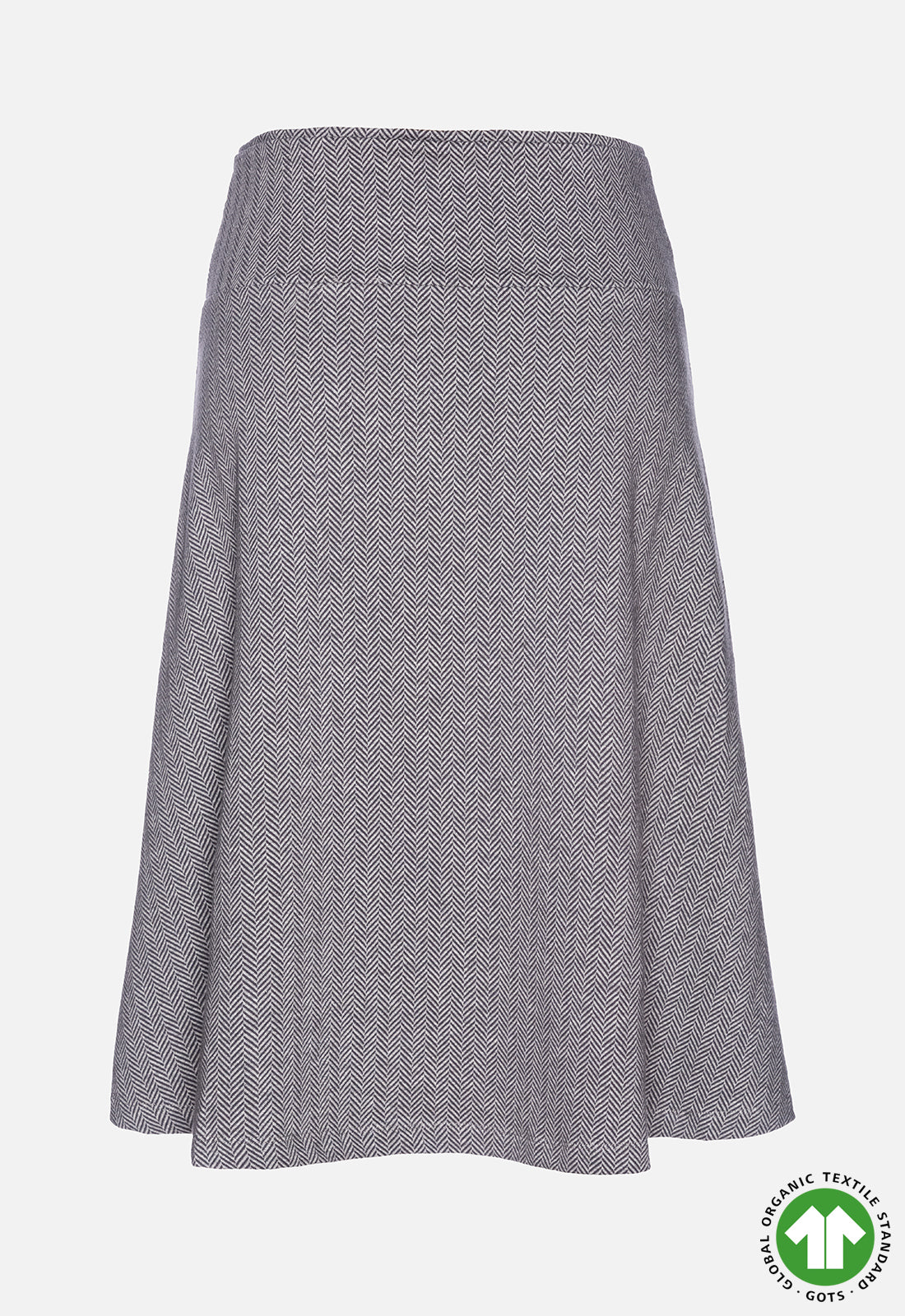 Flared midi-length skirt - GOTS certified - W24Skirt-G5 Flared midi-length skirt - GOTS certified - W24Skirt-G5