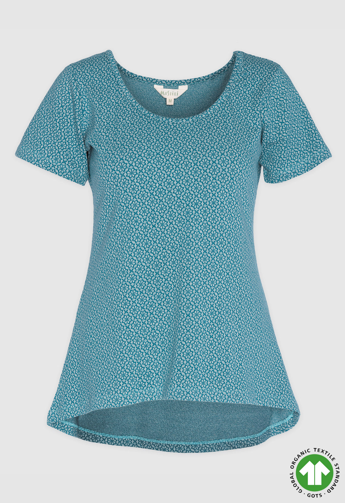 High-low round-neck T-shirt - S24Top-G9 High-low round-neck T-shirt - S24Top-G9