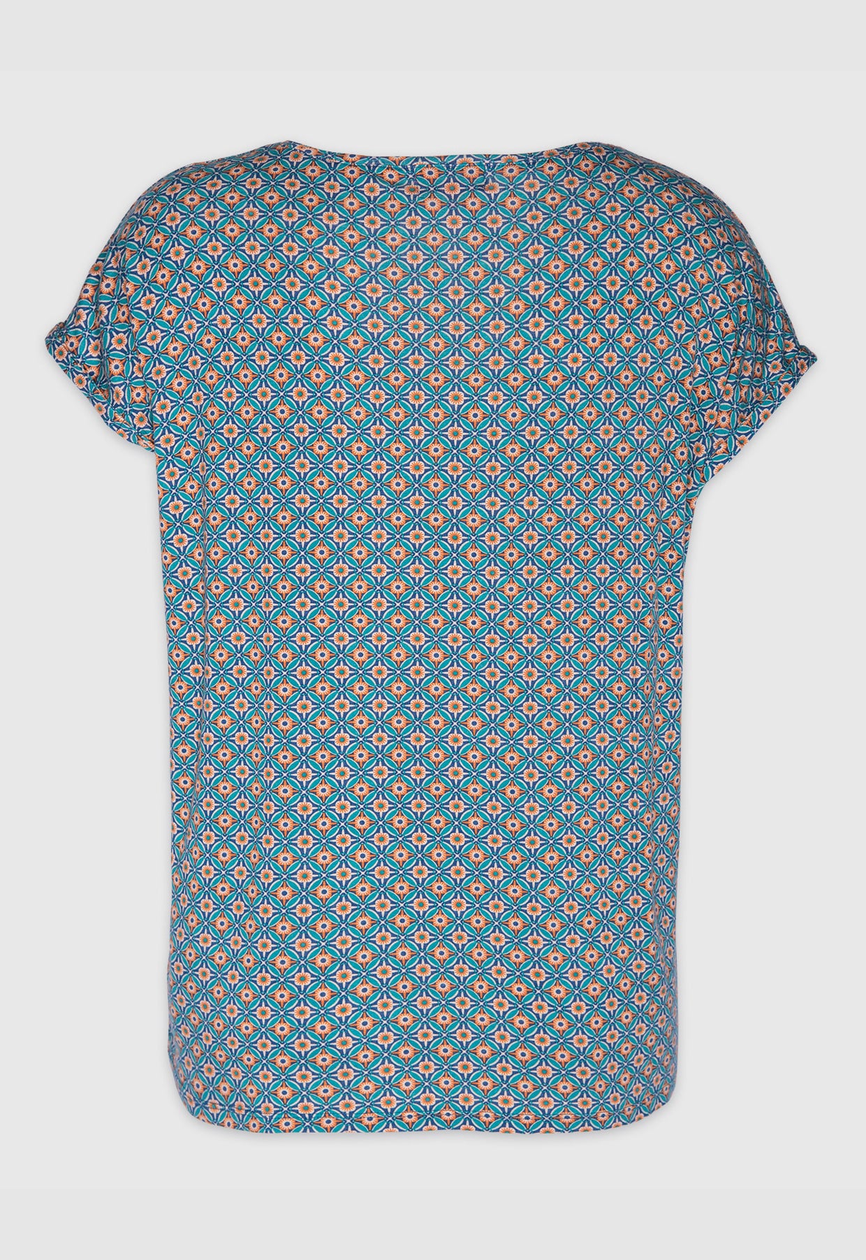 Boxy shirt with folded sleeves - S24Top-V3 Boxy shirt with folded sleeves - S24Top-V3