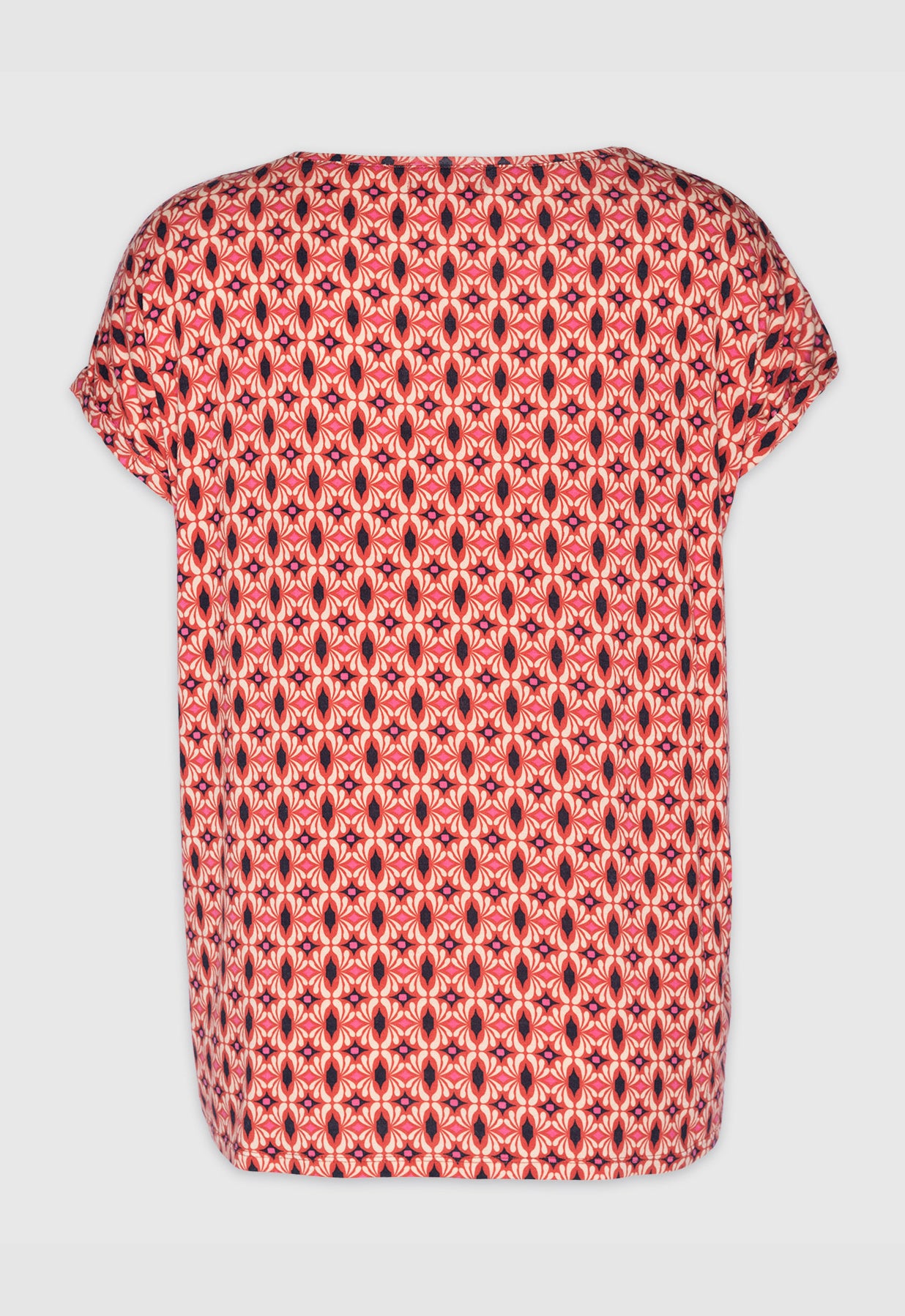 Boxy shirt with folded sleeves - S24Top-V3 Boxy shirt with folded sleeves - S24Top-V3
