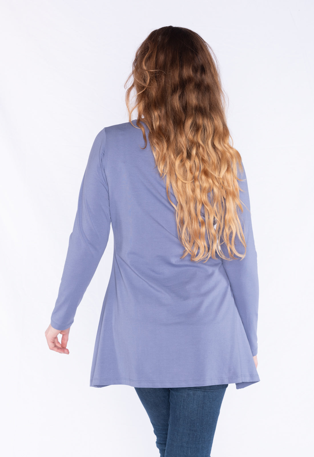 Long-sleeved V-neck shirt - GOTS certified - W24Top-G1 Long-sleeved V-neck shirt - GOTS certified - W24Top-G1