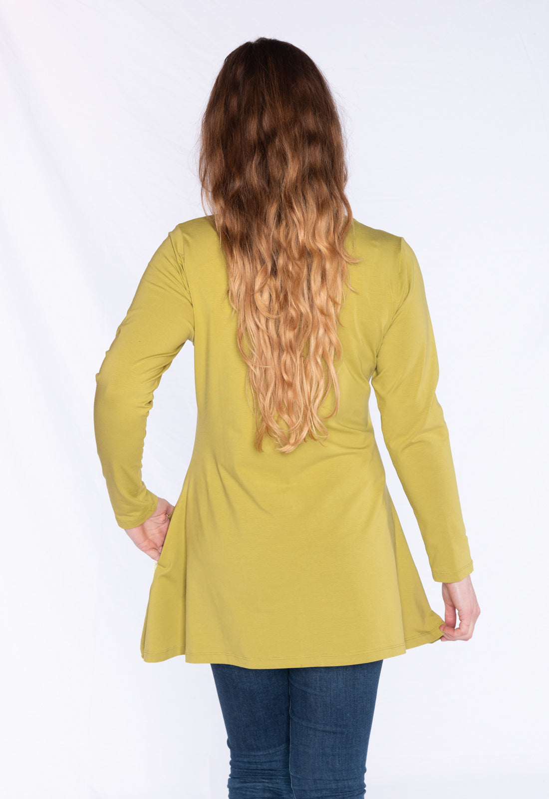 Long-sleeved V-neck shirt - GOTS certified - W24Top-G1 Long-sleeved V-neck shirt - GOTS certified - W24Top-G1