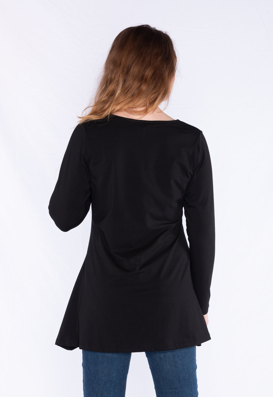 Long-sleeved V-neck shirt - GOTS certified - W24Top-G1 Long-sleeved V-neck shirt - GOTS certified - W24Top-G1