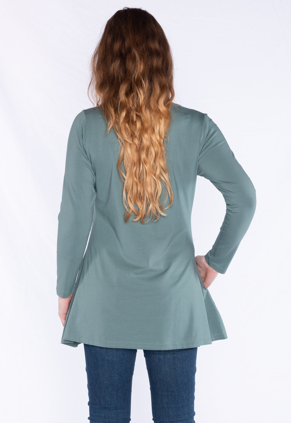 Long-sleeved V-neck shirt - GOTS certified - W24Top-G1 Long-sleeved V-neck shirt - GOTS certified - W24Top-G1