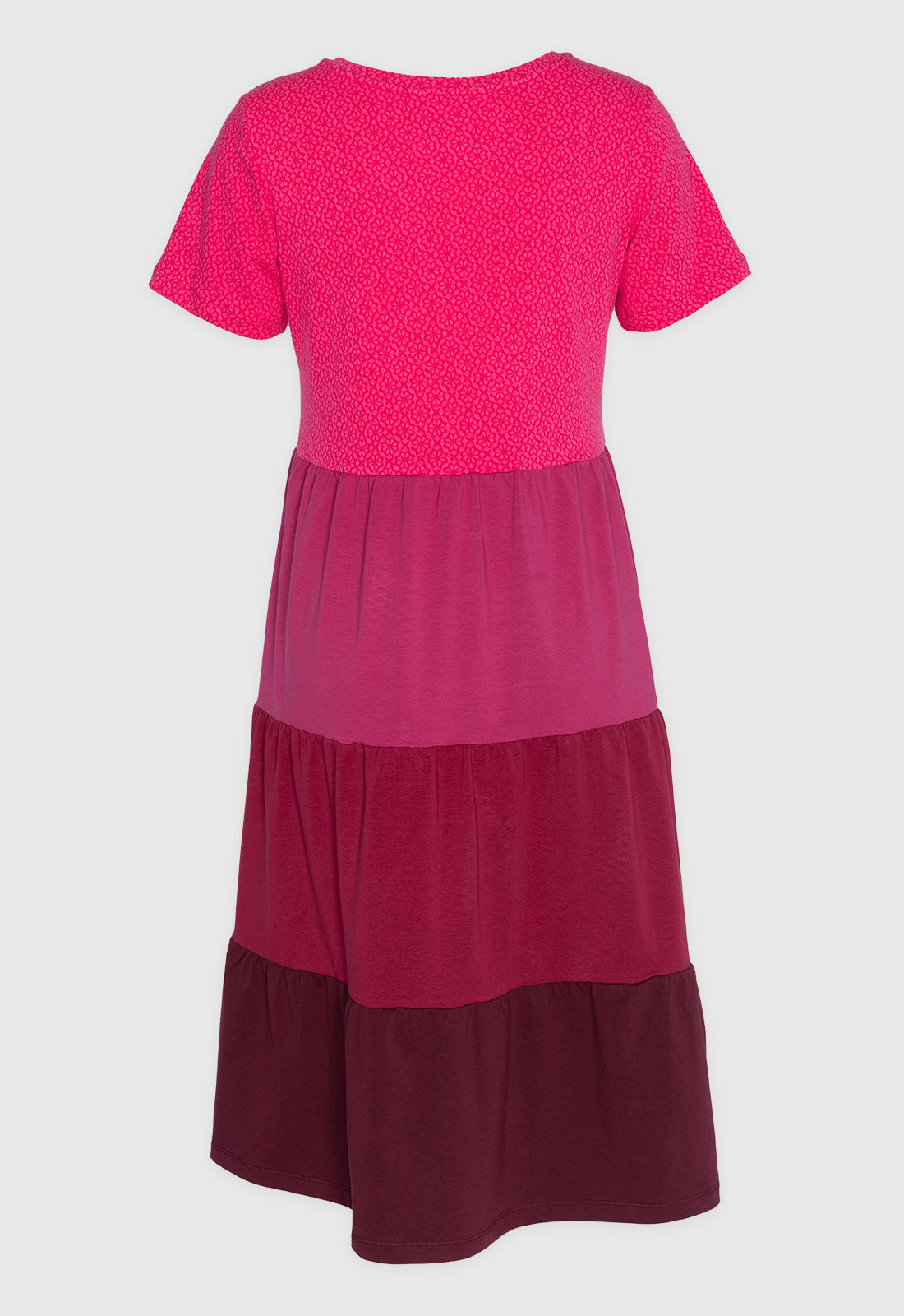 Long tiered dress with V-neck - S24Dress-G12 Long tiered dress with V-neck - S24Dress-G12