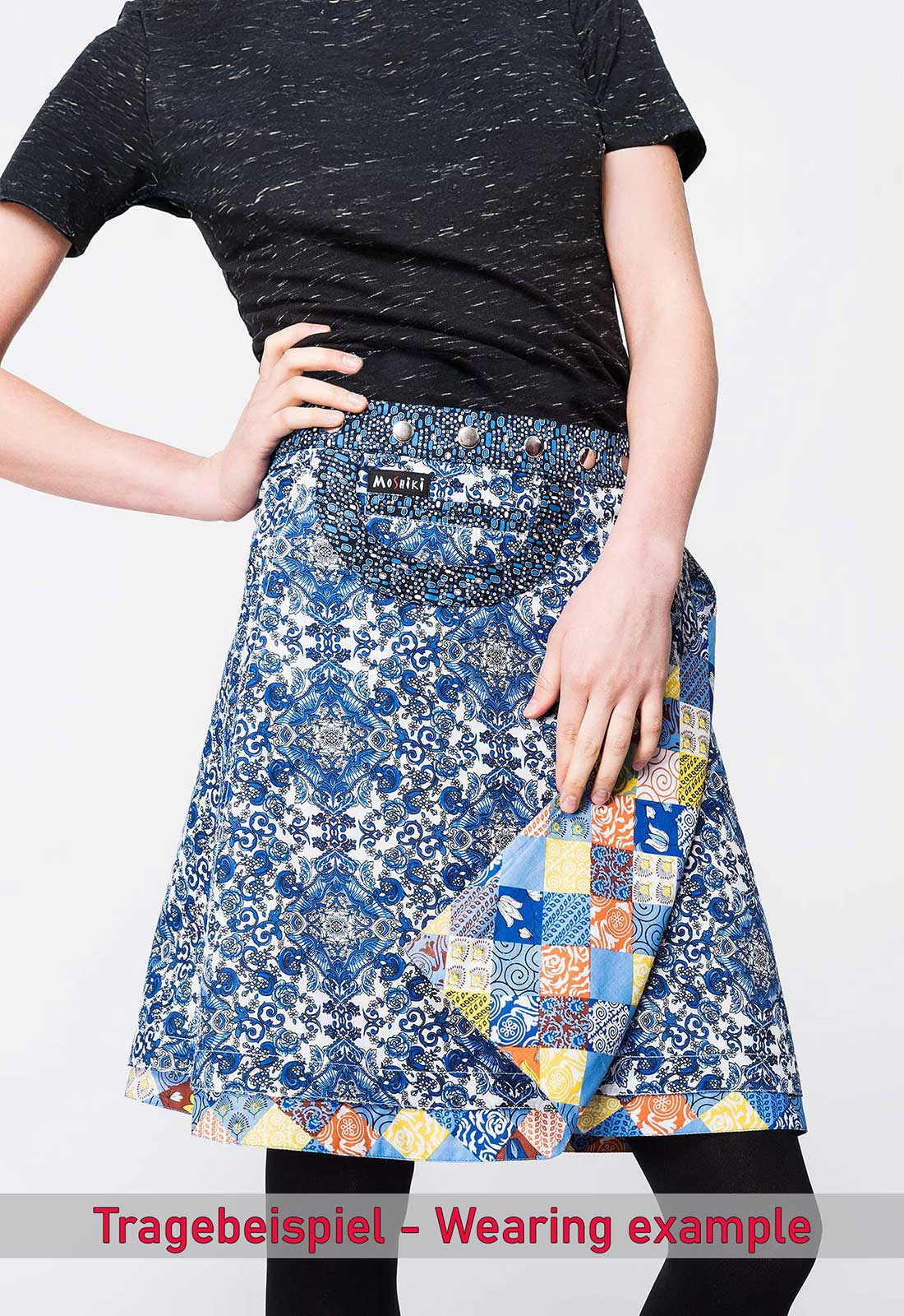 Hot Cookie XL 101 Rayon 55cm 35373 Das Model ist 1,70 m groß und trägt den Hot Cookie in der Größe 34–42.