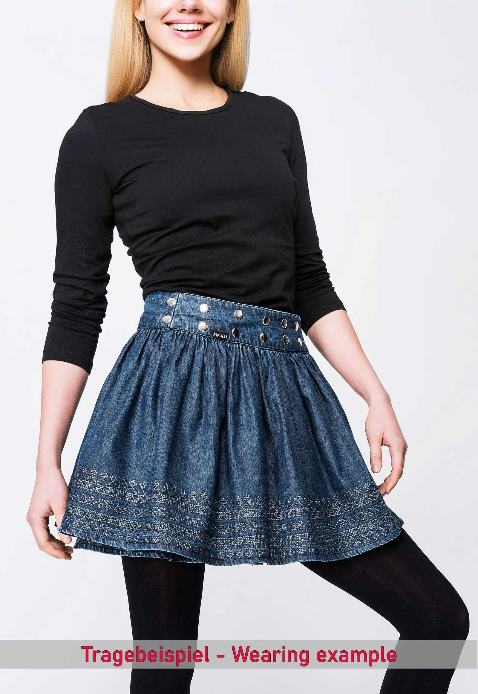 Hot Cookie 26 Denim 40cm 33028 Tragebeispiel Hot Cookie 26 Denim 40 cm Wickelrock