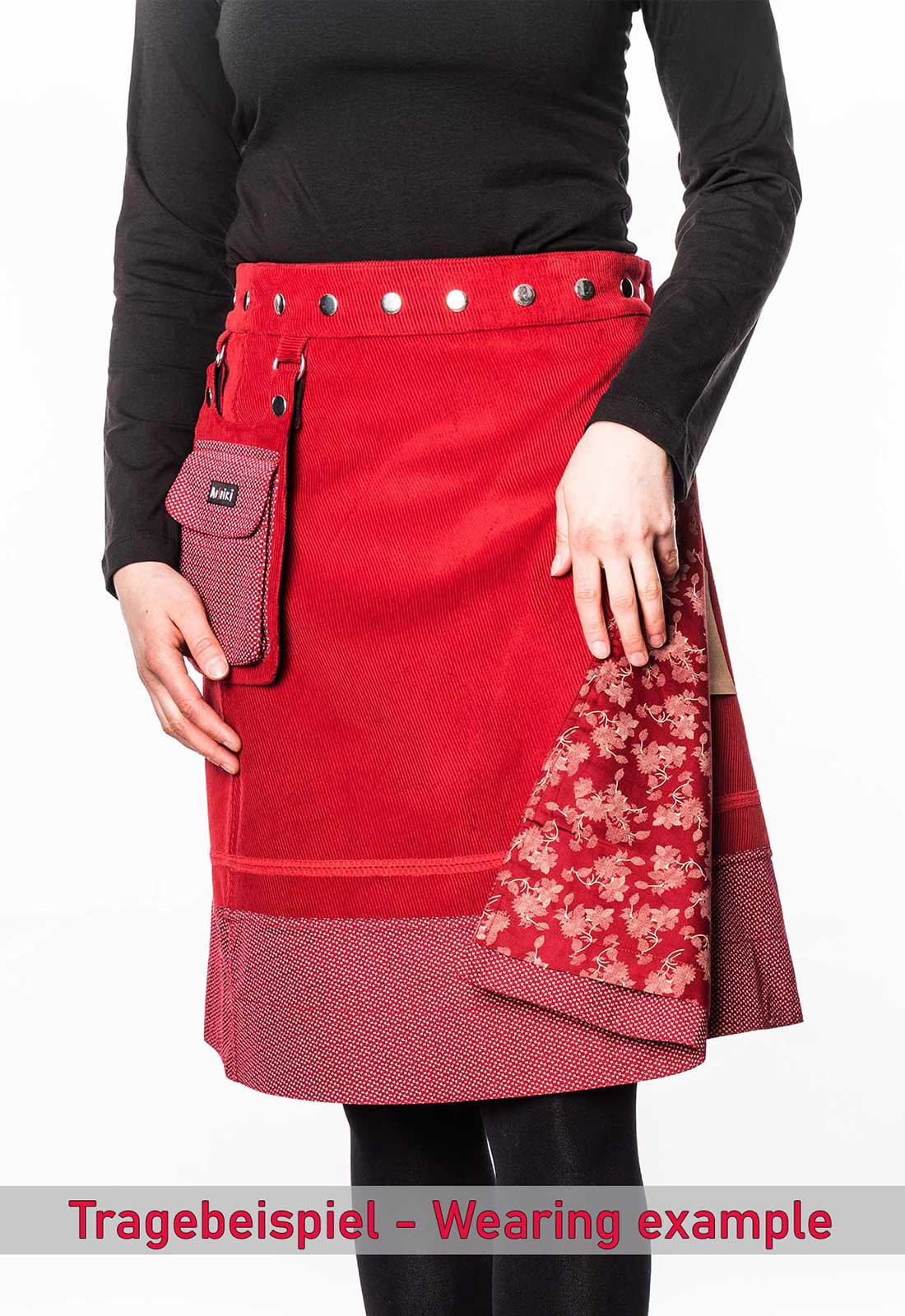 Hot Cookie 42 Cord 58cm 34271 Tragebeispiel Hot Cookie 42 Cord 58 cm Wickelrock