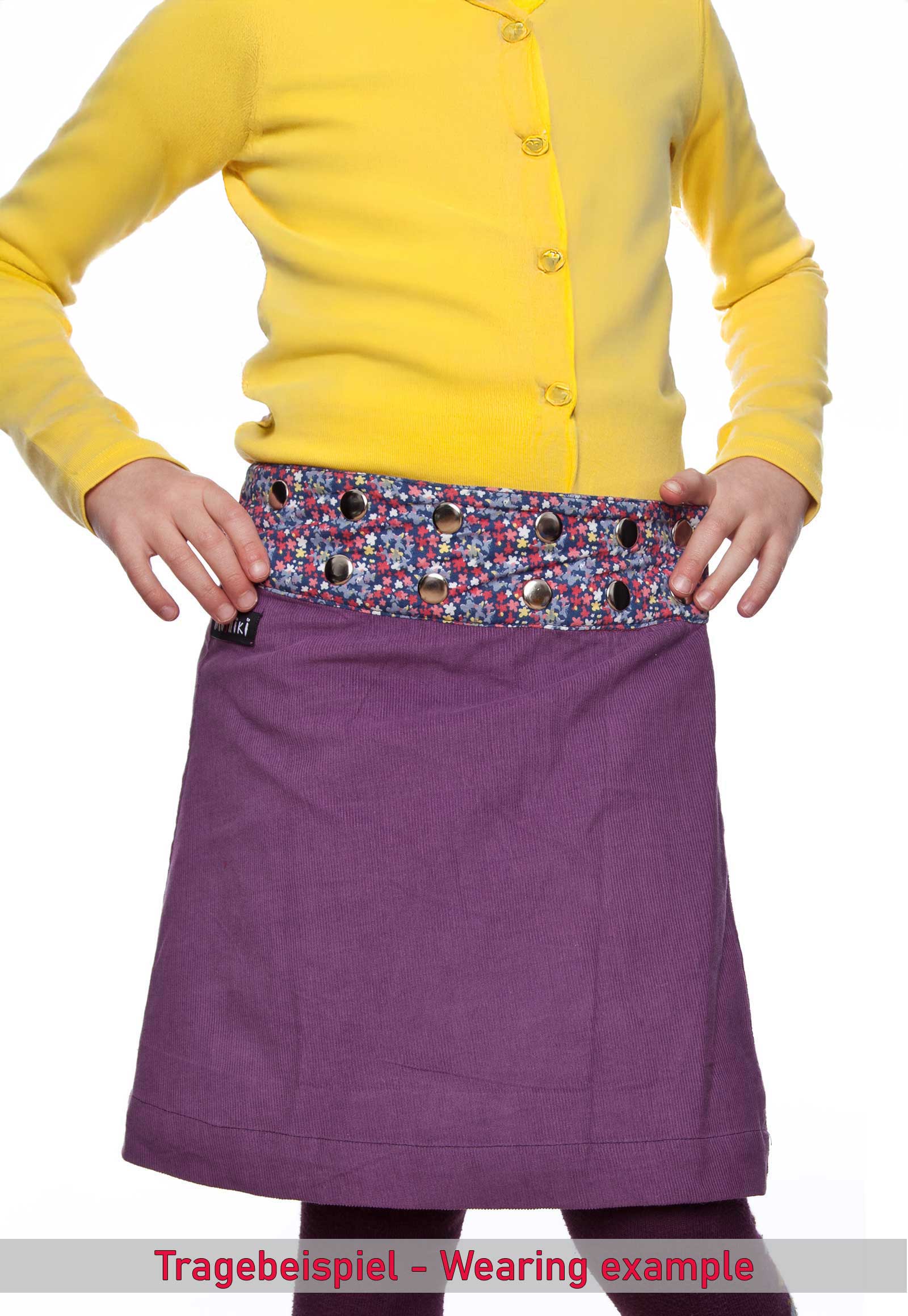 Hot Cookie Kids 1 Cord 34cm 31453 Tragebeispiel Hot Cookie Kids 1 Cord 34 cm Wickelrock