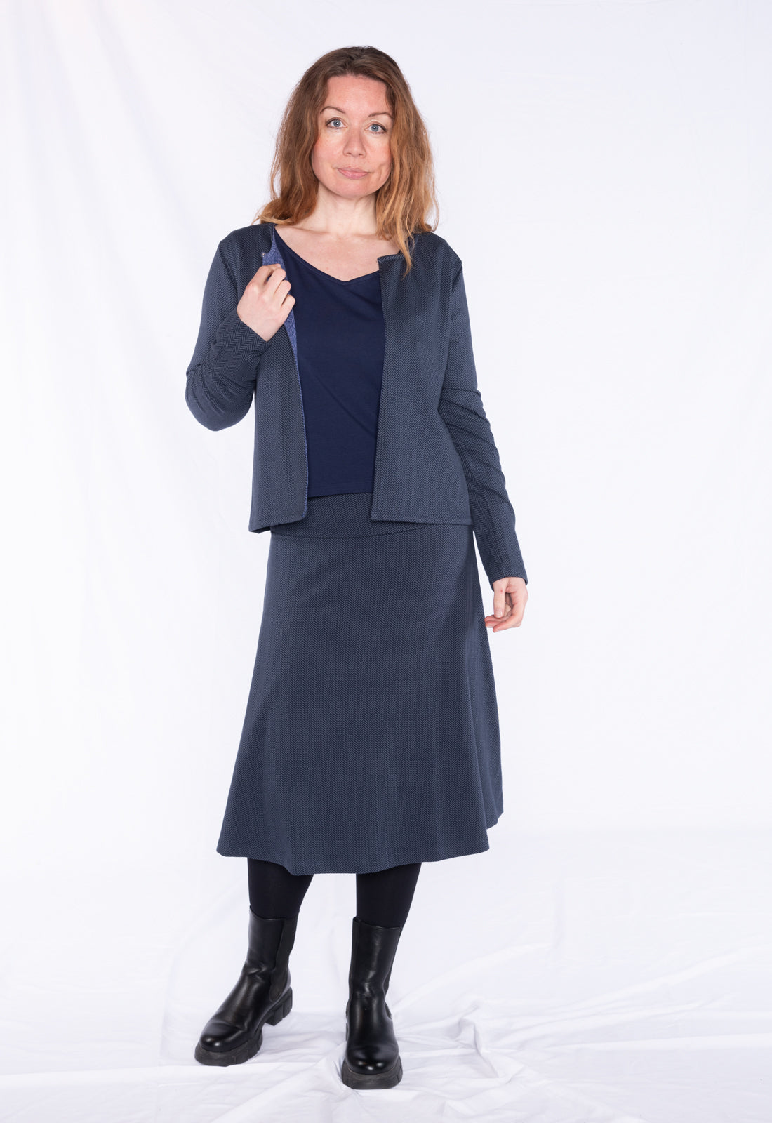 Herringbone jacket - GOTS certified - W24Jacket-G2 Herringbone jacket - GOTS certified - W24Jacket-G2