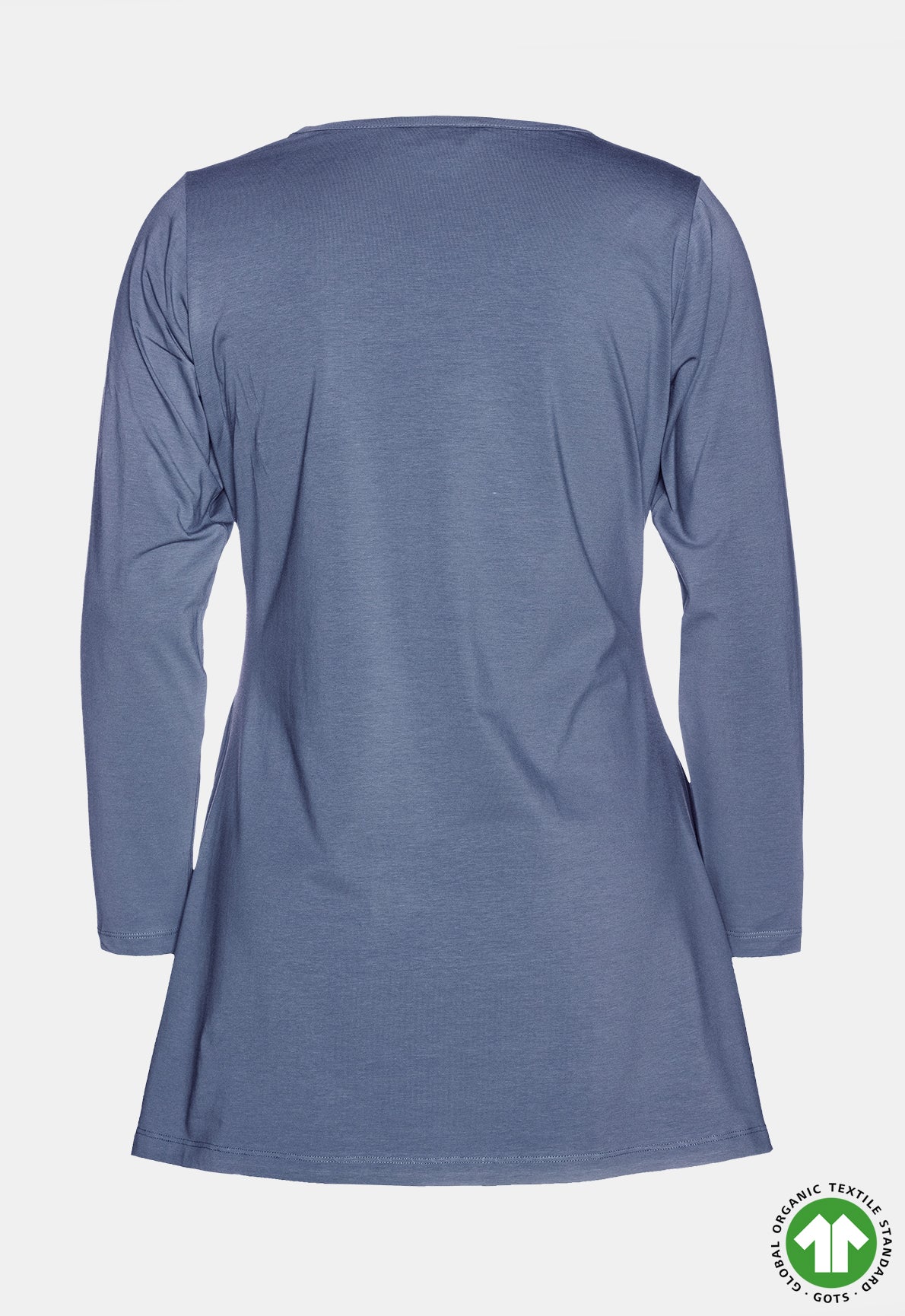 Long-sleeved V-neck shirt - GOTS certified - W24Top-G1 Long-sleeved V-neck shirt - GOTS certified - W24Top-G1