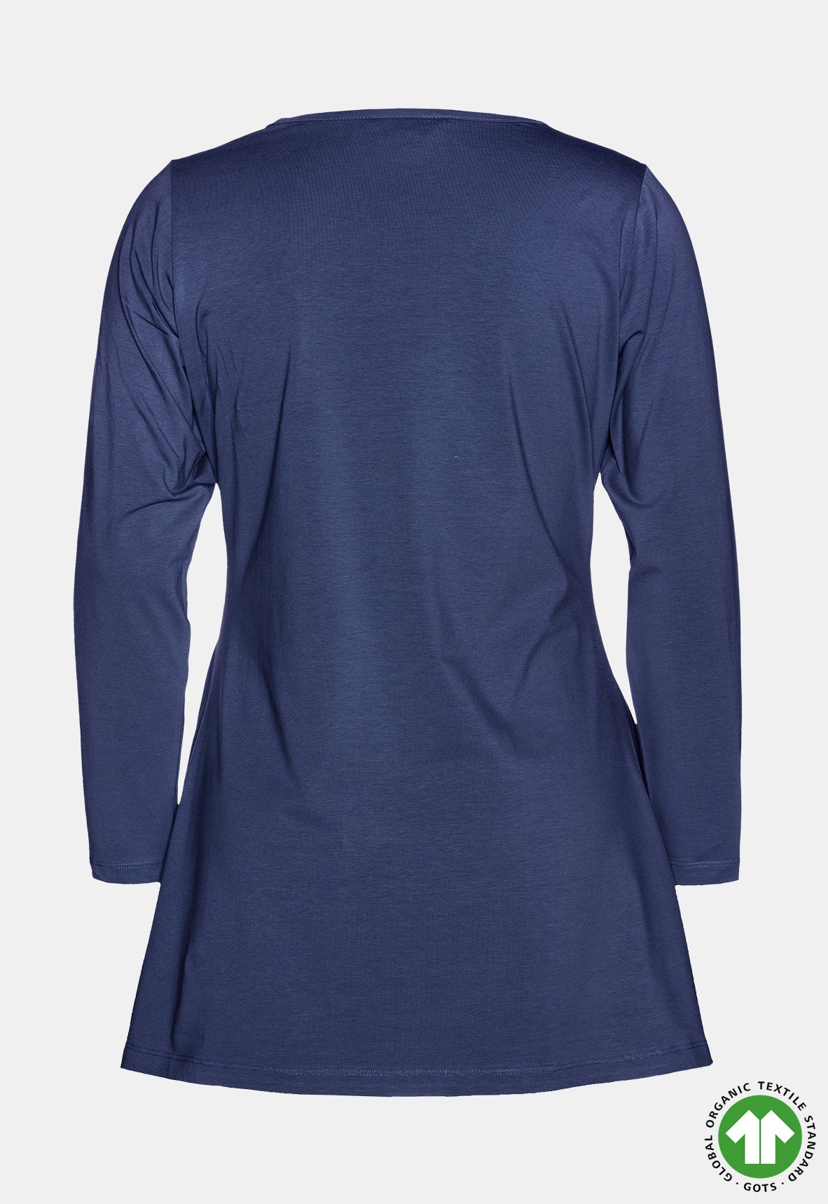 Long-sleeved V-neck shirt - GOTS certified - W24Top-G1 Long-sleeved V-neck shirt - GOTS certified - W24Top-G1