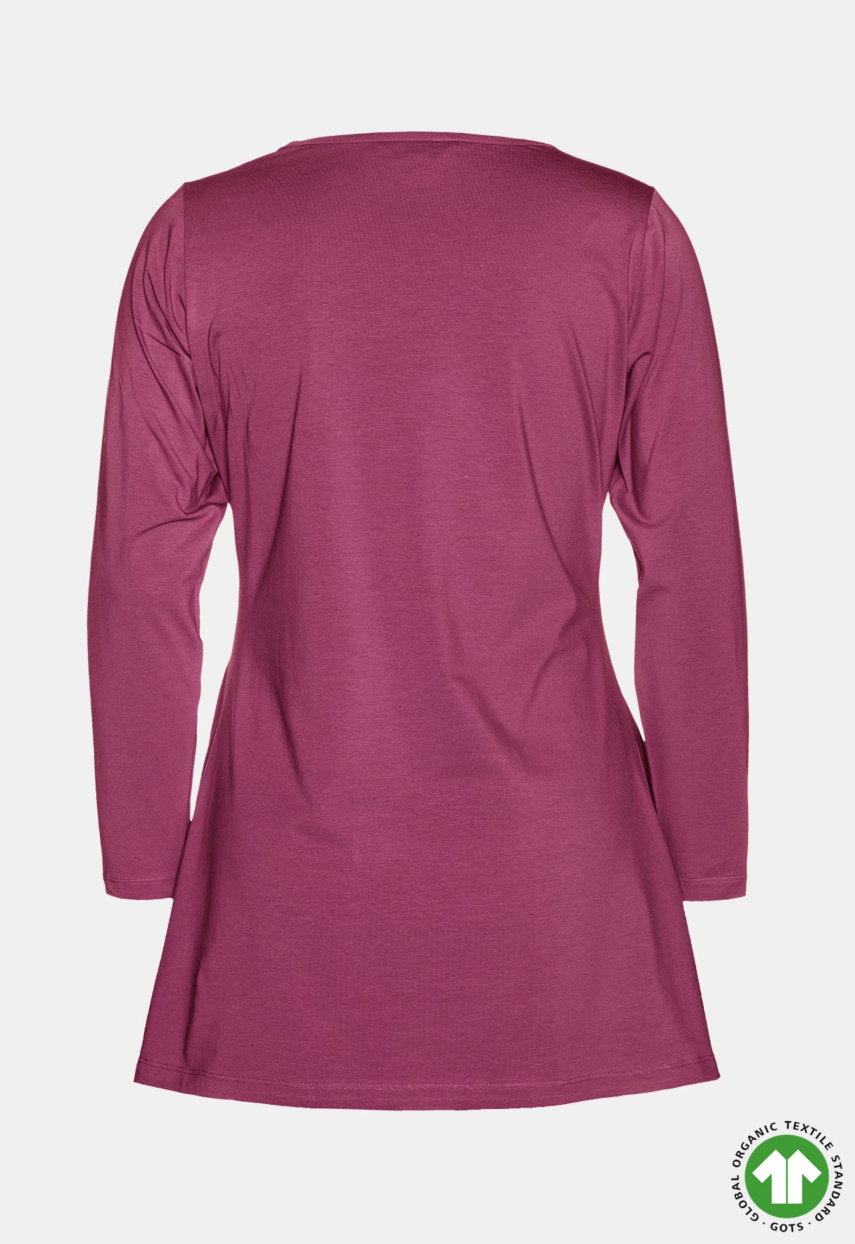 Long-sleeved V-neck shirt - GOTS certified - W24Top-G1 Long-sleeved V-neck shirt - GOTS certified - W24Top-G1