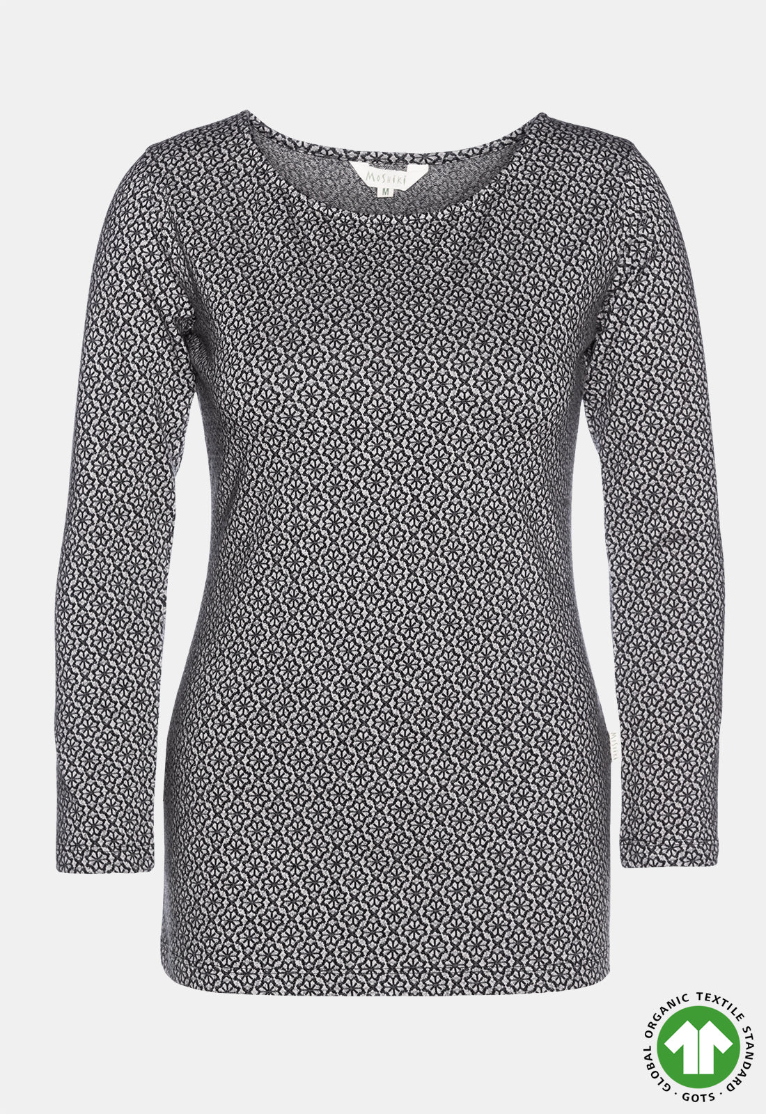 Figure-hugging long-sleeved top with round neck - GOTS certified - W24Top-G4 Figure-hugging long-sleeved top with round neck - GOTS certified - W24Top-G4