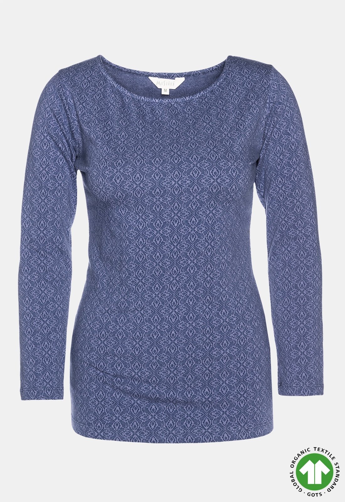 Figure-hugging long-sleeved top with round neck - GOTS certified - W24Top-G4 Figure-hugging long-sleeved top with round neck - GOTS certified - W24Top-G4