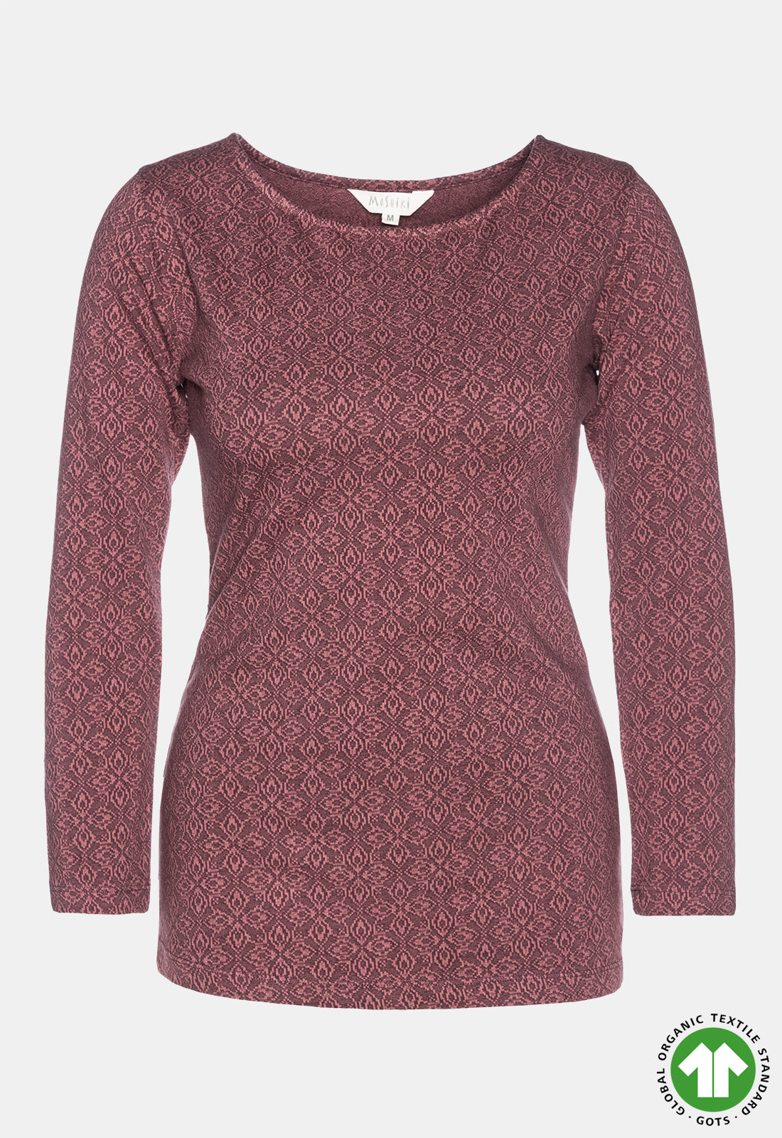 Figure-hugging long-sleeved top with round neck - GOTS certified - W24Top-G4 Figure-hugging long-sleeved top with round neck - GOTS certified - W24Top-G4