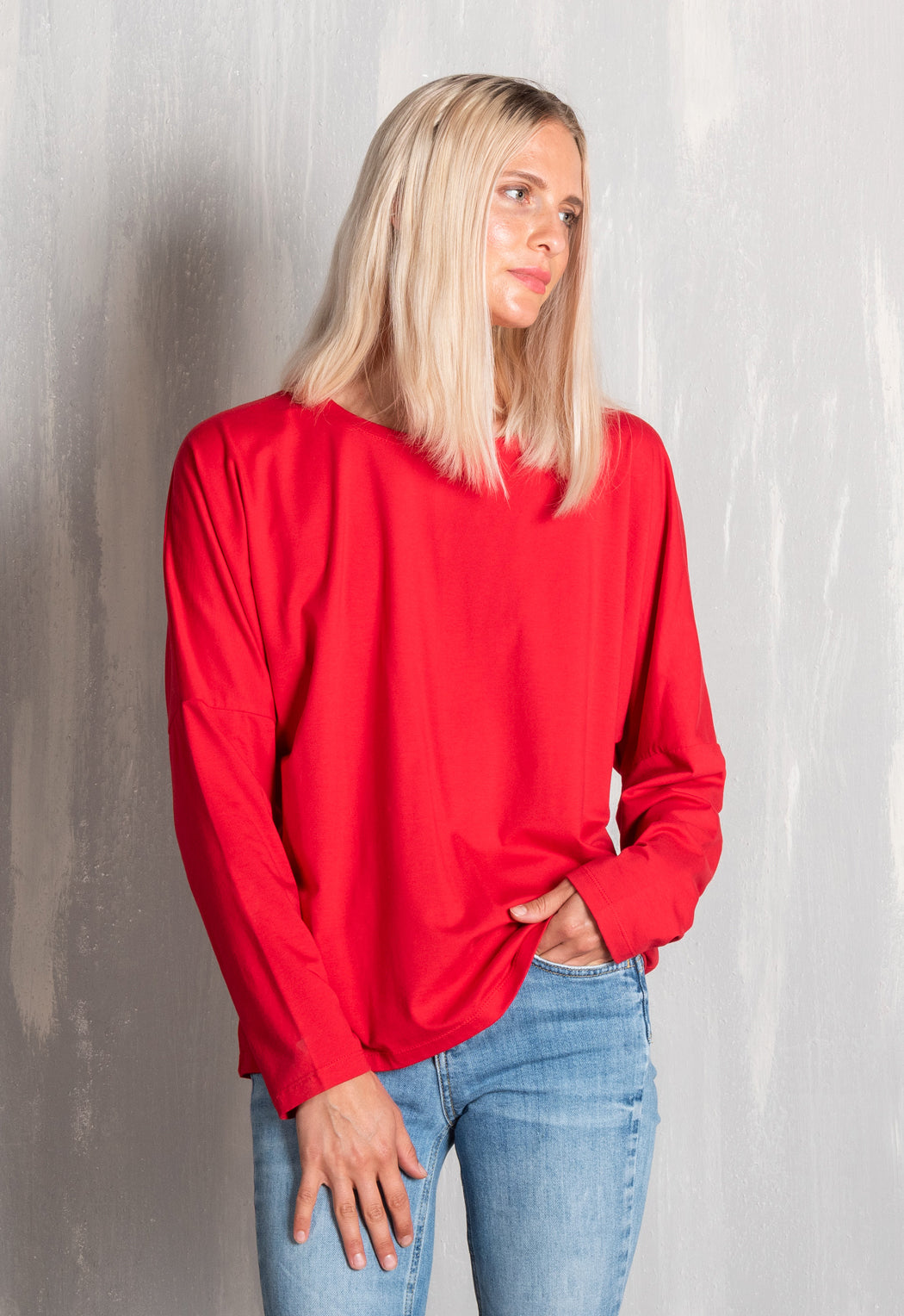 W25Top-G4 – Lockeres Top mit Fledermausärmeln – GOTS-zertifiziert W25Top-G4 – Lockeres Top mit Fledermausärmeln – GOTS-zertifiziert