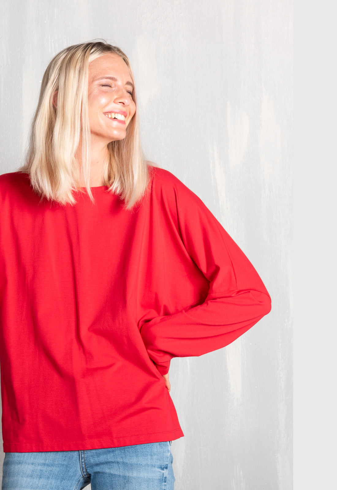 W25Top-G4 – Lockeres Top mit Fledermausärmeln – GOTS-zertifiziert W25Top-G4 – Lockeres Top mit Fledermausärmeln – GOTS-zertifiziert