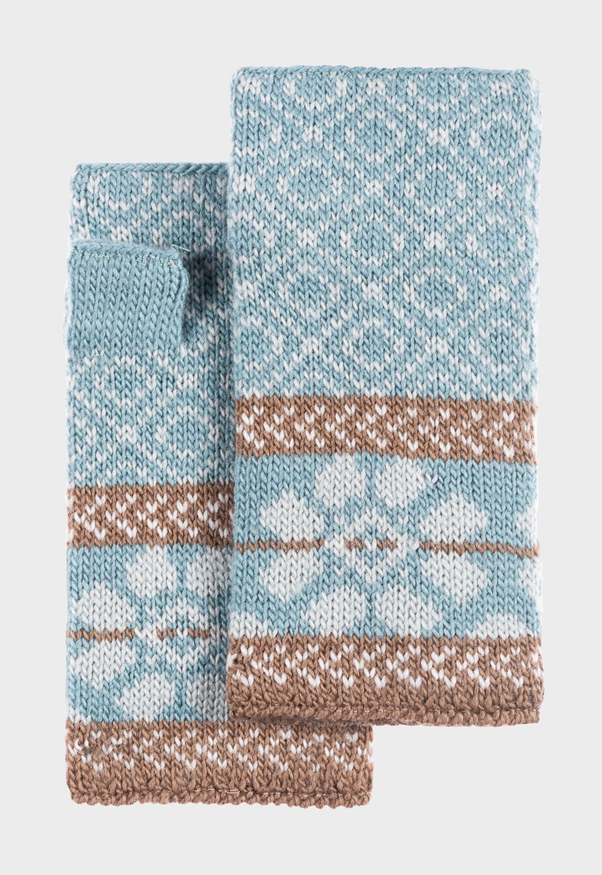 Aarav Handwarmer – gemusterte Pulswärmer aus Wolle