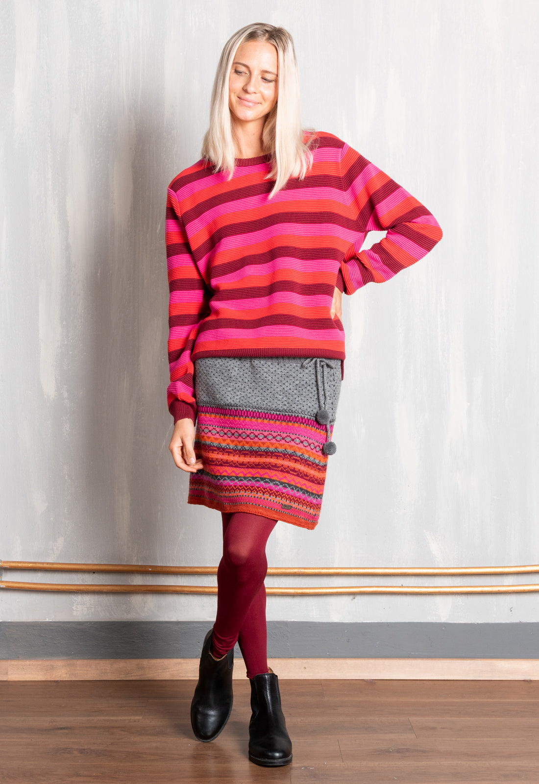 Alisaa Skirt Strickrock aus 100% Naturwolle