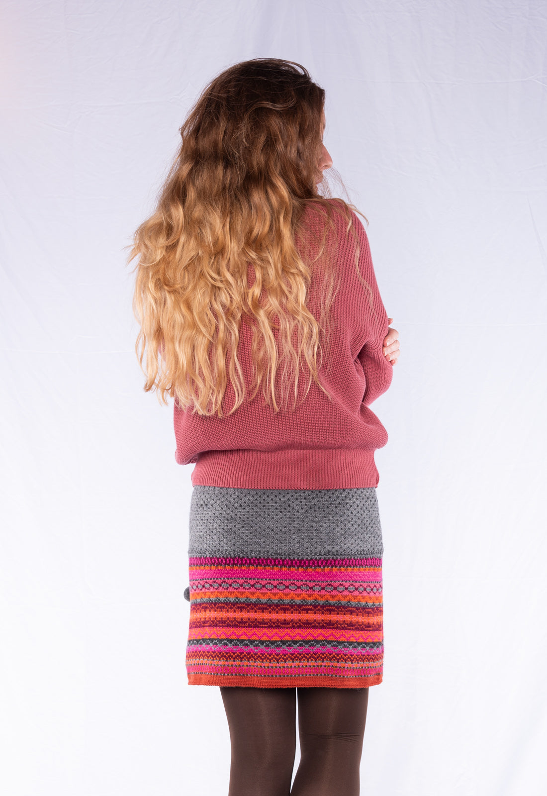Alisaa Skirt Knitted skirt made from 100% natural wool