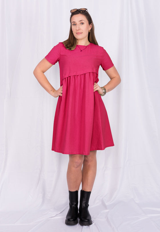 A-Linien Kleid mit T-Shirtärmeln - CD01S23