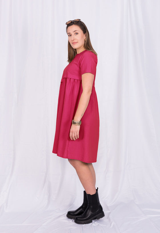A-Linien Kleid mit T-Shirtärmeln - CD01S23