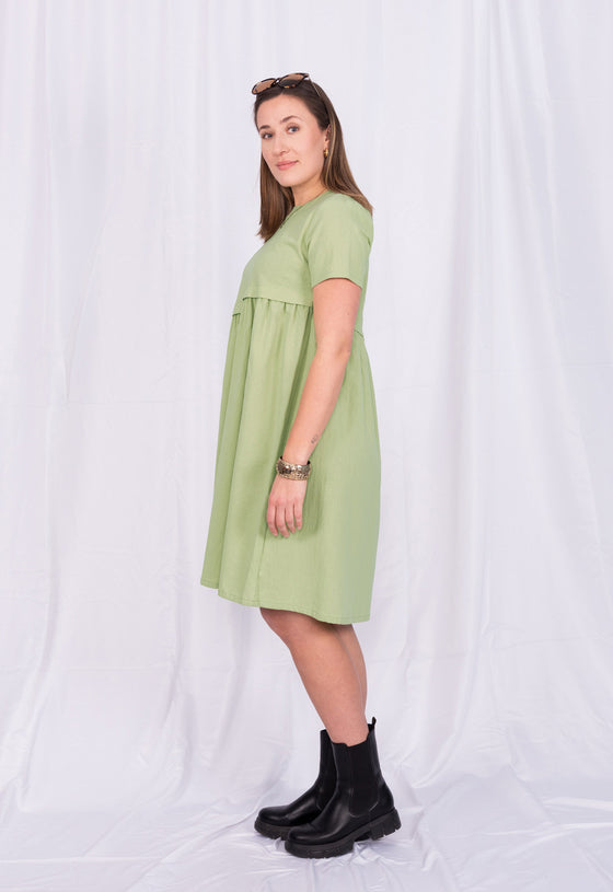 A-Linien Kleid mit T-Shirtärmeln - CD01S23