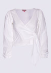 Wickelbluse mit weiten Ärmeln - CT05S23