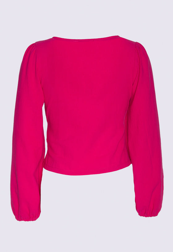 Wickelbluse mit weiten Ärmeln - CT05S23