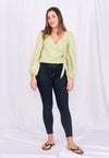 Wickelbluse mit weiten Ärmeln - CT05S23