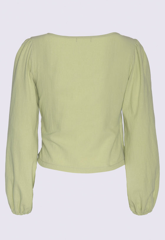 Wickelbluse mit weiten Ärmeln - CT05S23