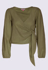 Wickelbluse mit weiten Ärmeln - CT05S23