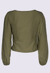 Wickelbluse mit weiten Ärmeln - CT05S23