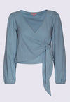 Wickelbluse mit weiten Ärmeln - CT05S23