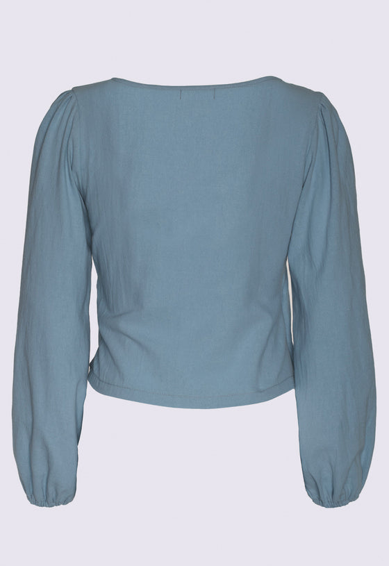 Wickelbluse mit weiten Ärmeln - CT05S23