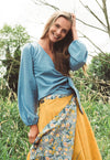 Wickelbluse mit weiten Ärmeln - CT05S23