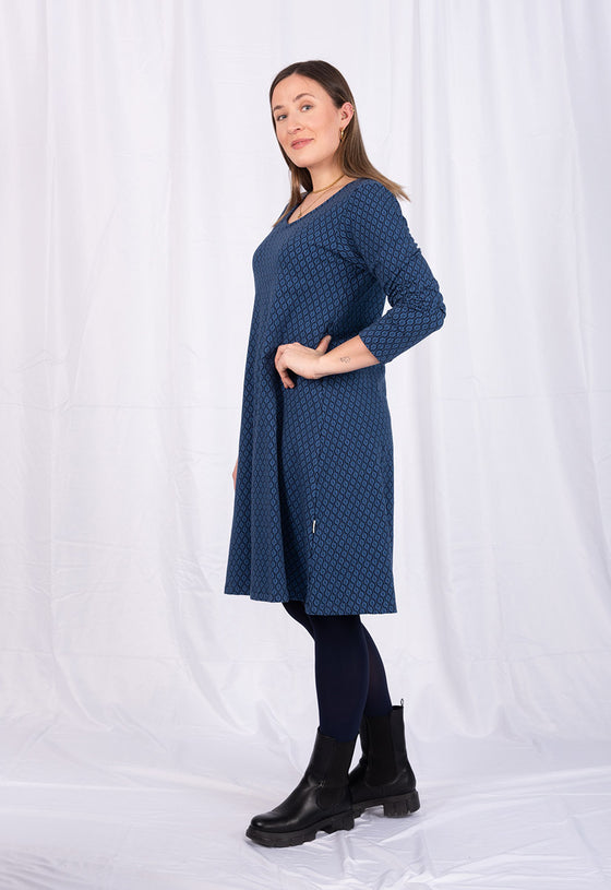 Kleid mit langen Ärmeln - GOTS zertifiziert - GD01W23