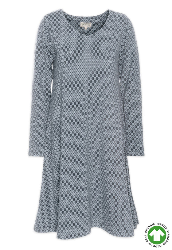 Kleid mit langen Ärmeln - GOTS zertifiziert - GD01W23