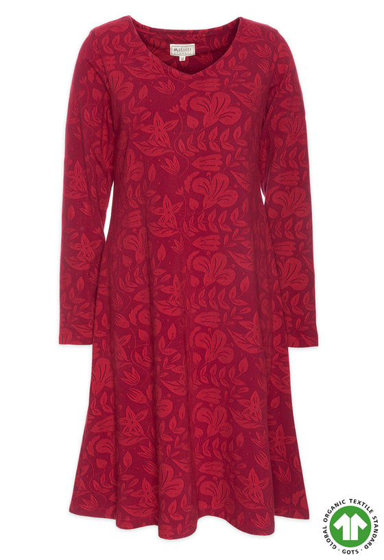 Kleid mit langen Ärmeln - GOTS zertifiziert - GD01W23
