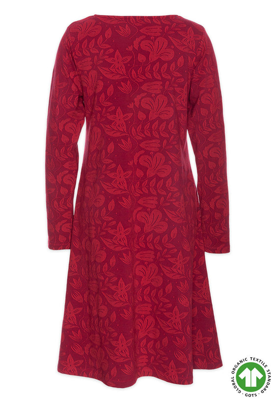 Kleid mit langen Ärmeln - GOTS zertifiziert - GD01W23